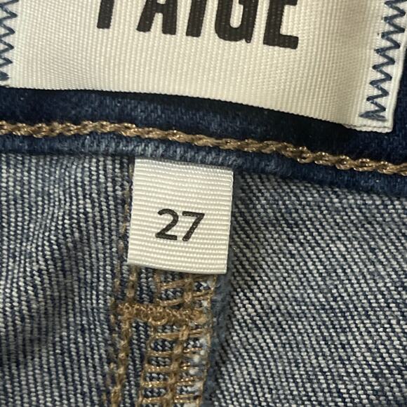 Paige Jeans Womens Size 27 Verdugo Crop Raw Hem Blue Denim - Picture 3 of 12